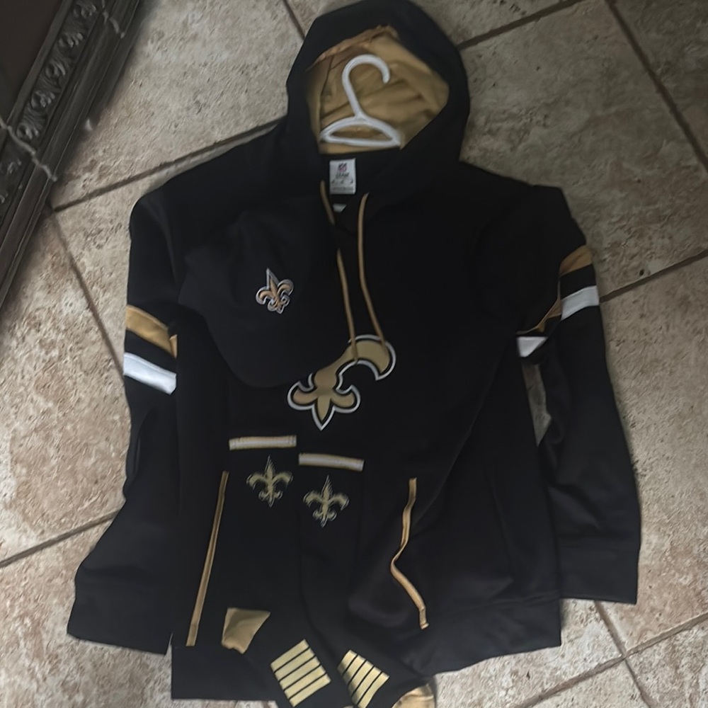 New Orleans Saints Black Hoodie